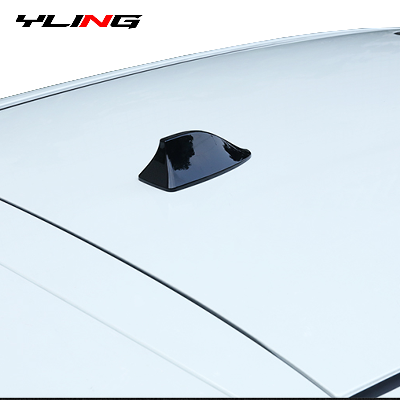 Car Shark Fin Antenna Cover Base Stylish Radio Signal Aerial Replacement for Car Roof