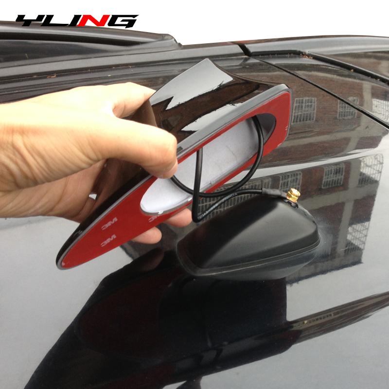 Car Shark Fin Antenna Cover Base Stylish Radio Signal Aerial Replacement for Car Roof