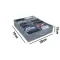 Bamboo charcoal non-woven fabric 12 transparent cover storage shoe box Under the bed folding storage box storage box