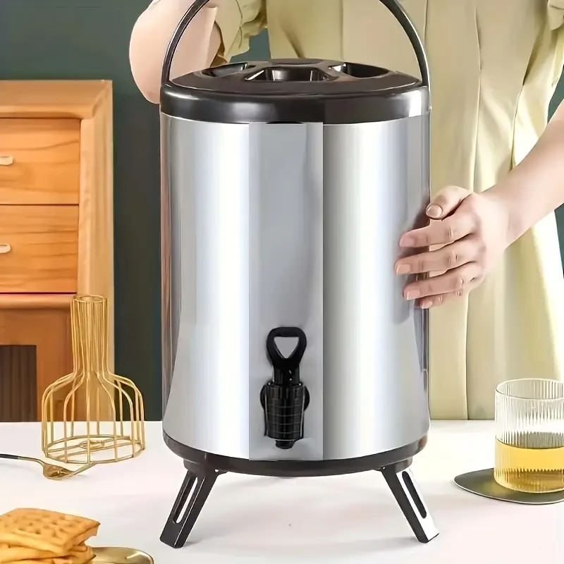 Versatile Large-Capacity Insulated Beverage Dispenser - Perfect for Hot & Cold Drinks, Ideal for Coffee, Tea, Beer - Essential for Parties, Travel & Home Use