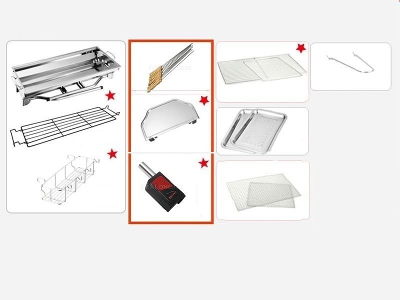 BBQ Stove Set Foldable Stainless Steel Grill Combo 2