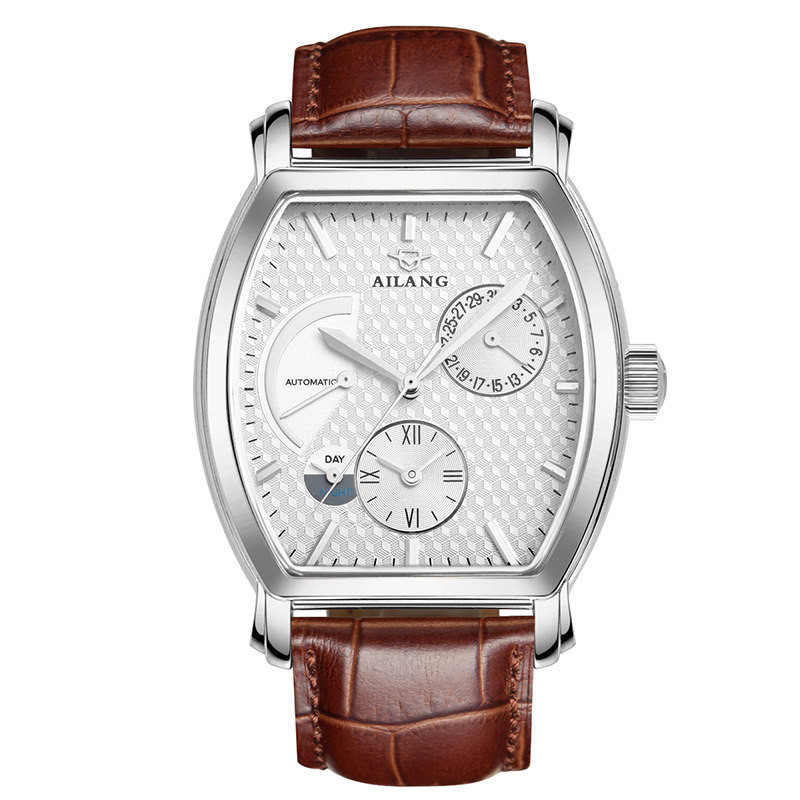AILANG Wine Barrel Type Waterproof Automatic Mechanical Watch