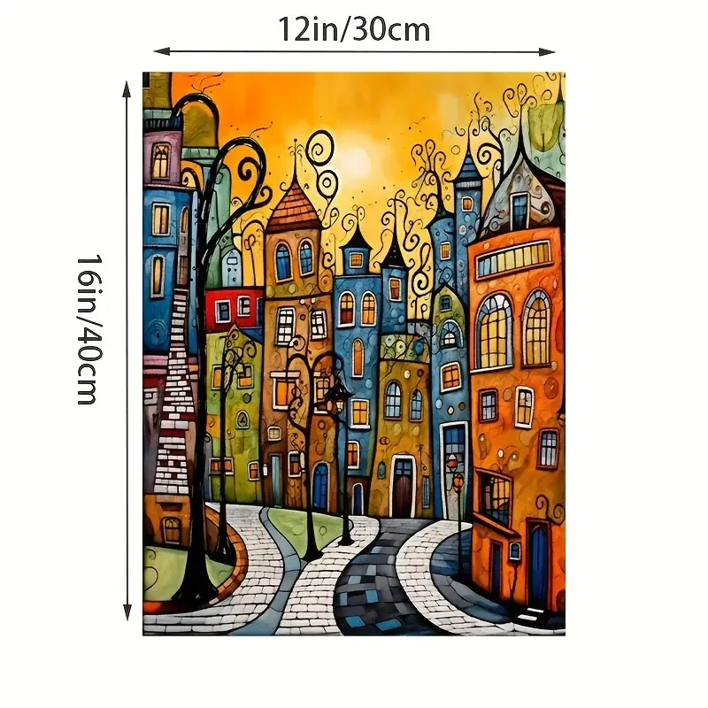 1pc Abstract Apartment Canvas Art Print - Frameless, Waterproof, Office, Living Room, Bedroom, Restaurant, Bar Wall Art