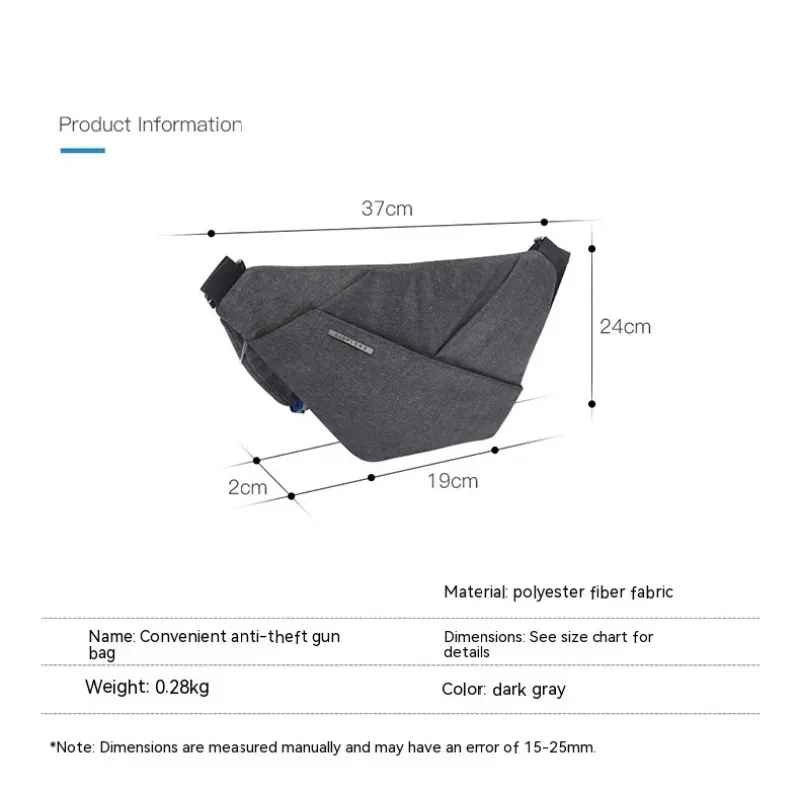 Multi-functional Anti-theft Canvas Chest Bag