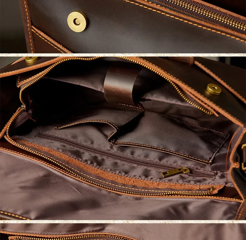 Men's OL Business Casual Leather Briefcase