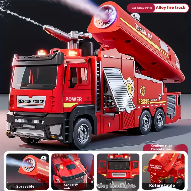 Alloy Car Head Fire Truck Toy