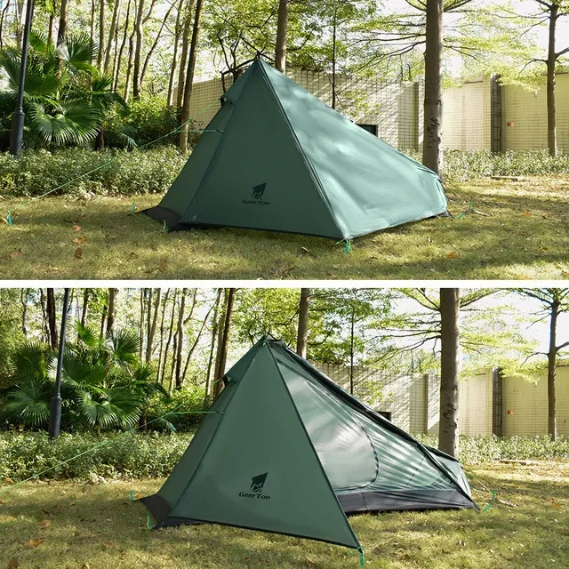 Single Poleless Tent Full Set Right Opening Picnic Camping Tent