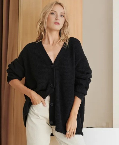 V-neck Knit Cardigan for women