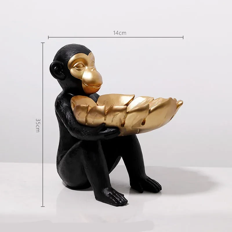 Creative Monkey Tray Decoration Crafts Decoration