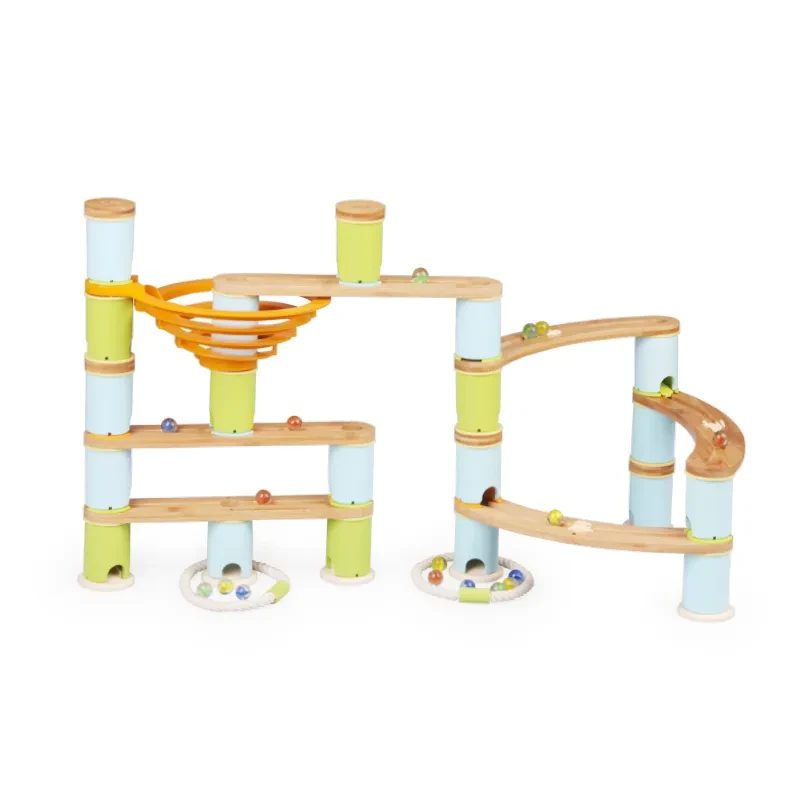 Parent-child Building Blocks Assembling Children's Gift Bamboo Reclaimed Wood