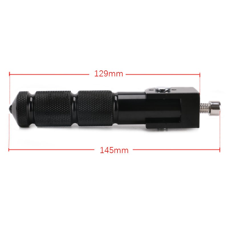 2pcs Universal Motorcycle Parts Passenger Footpegs Anti-slip Rear Pedal Black