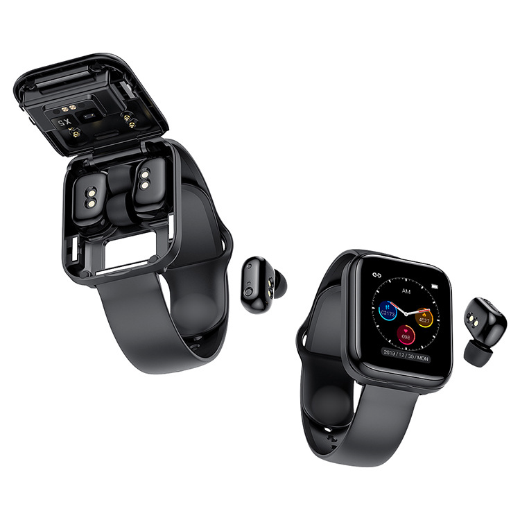 New Product X5 Binaural Smart Bracelet 1.54 Inch Full Screen Bluetooth Headset Combo, Caller Information Call Watch
