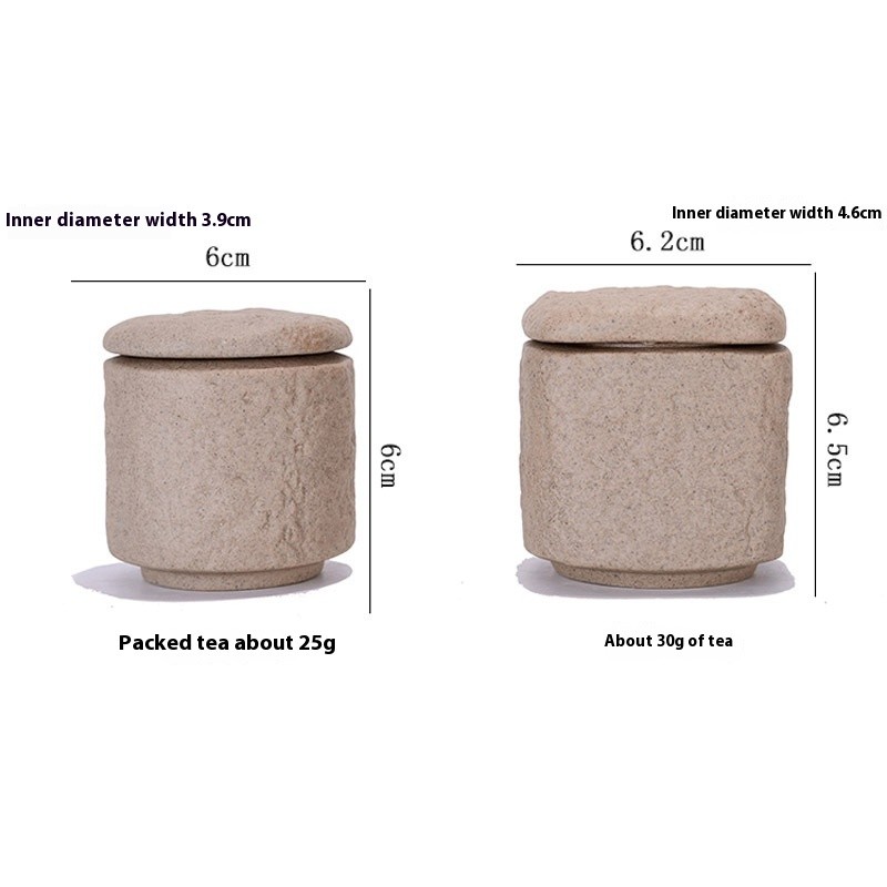 Ceramic Tea Pot Retro Mini Stone Pattern