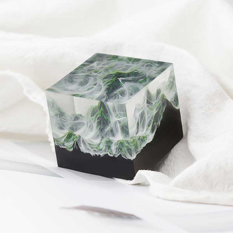 Plastic Finished Product Creative Resin Desktop Tanabata Couple Micro-landscape Small Ornaments