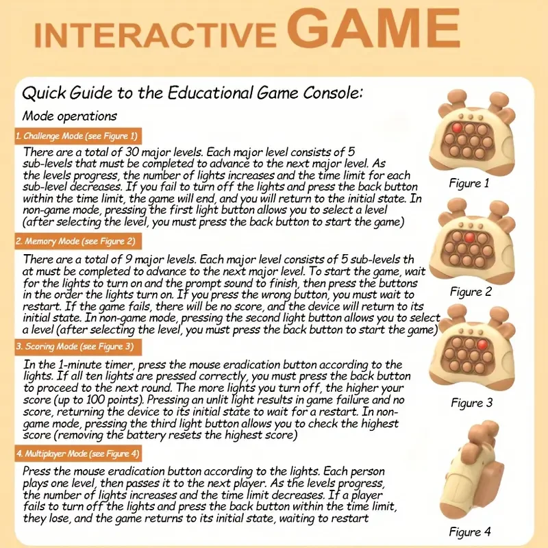 Novel Stress-Relief Toy for Adults and Children - Enhances Reaction and Memory Skills, Parent-Child Interactive Game