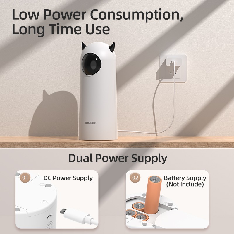 ROJECO Automatic Cat Toy Smart Interactive LED Laser for Cats and Dogs