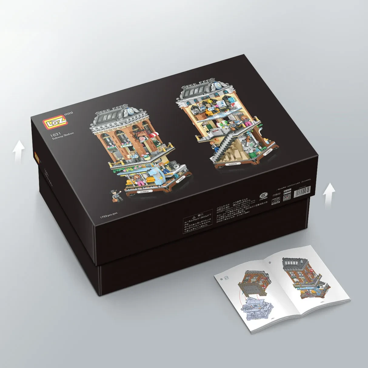 Loz New Subway Station Mini Building Blocks Assembled Educational Toys Adult Puzzle Scene Model 1031