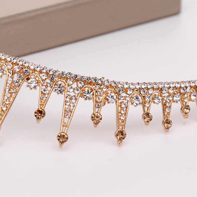 Bridal Crown Baroque Headband Princess Wedding Hair Accessory Headdress