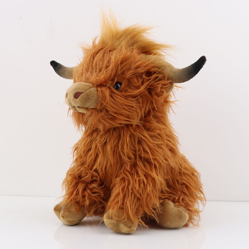 25cm Simulation Highland Cow Plush Toy
