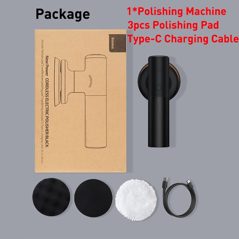 Baseus Car Polisher Machine Wireless Cordless Waxing and Polishing Tool with Adjustable Speed