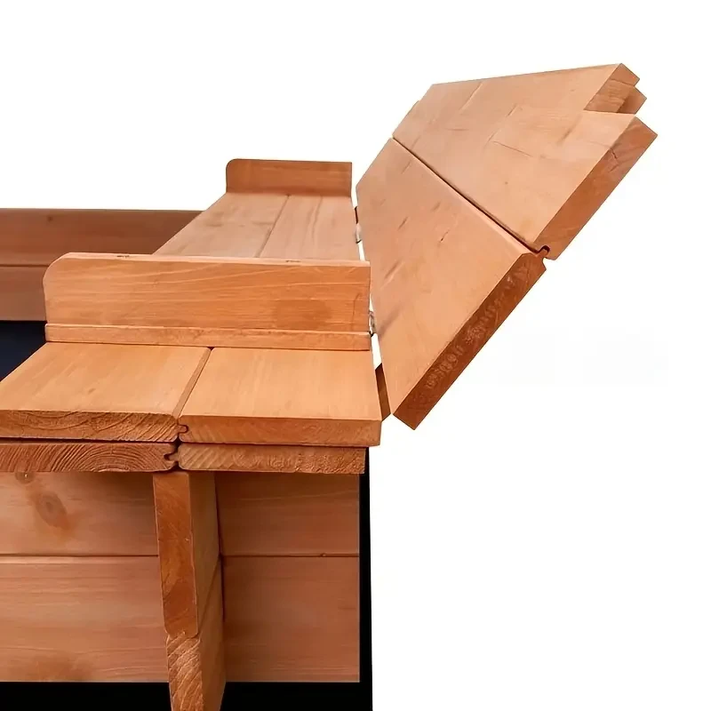 1pc Wooden Sandpit with Canopy