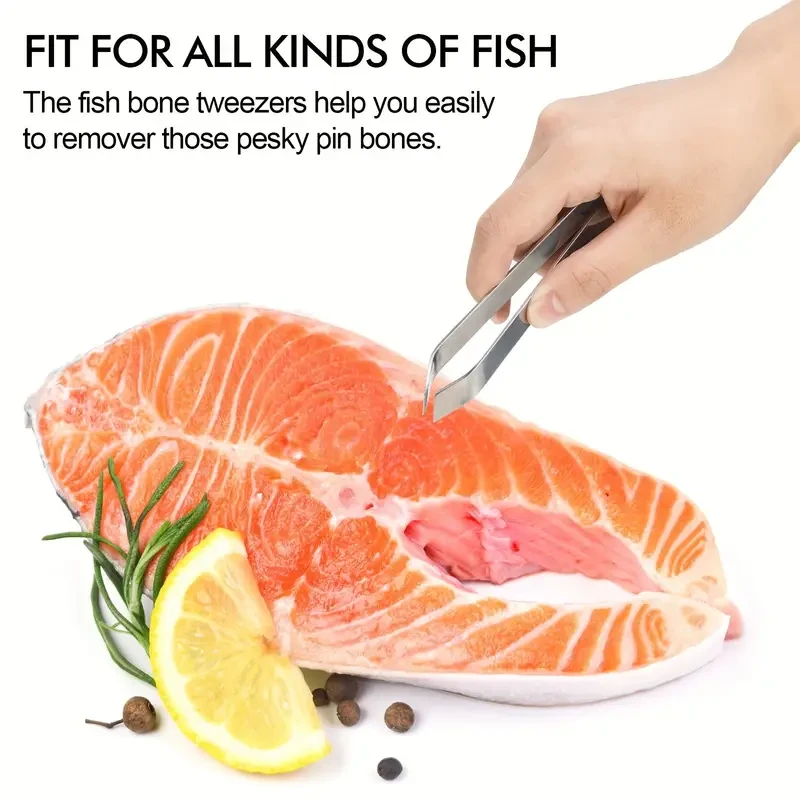 Stainless Steel Seafood Preparation Set Fish Scale Scraper and Fish Bone Tweezers