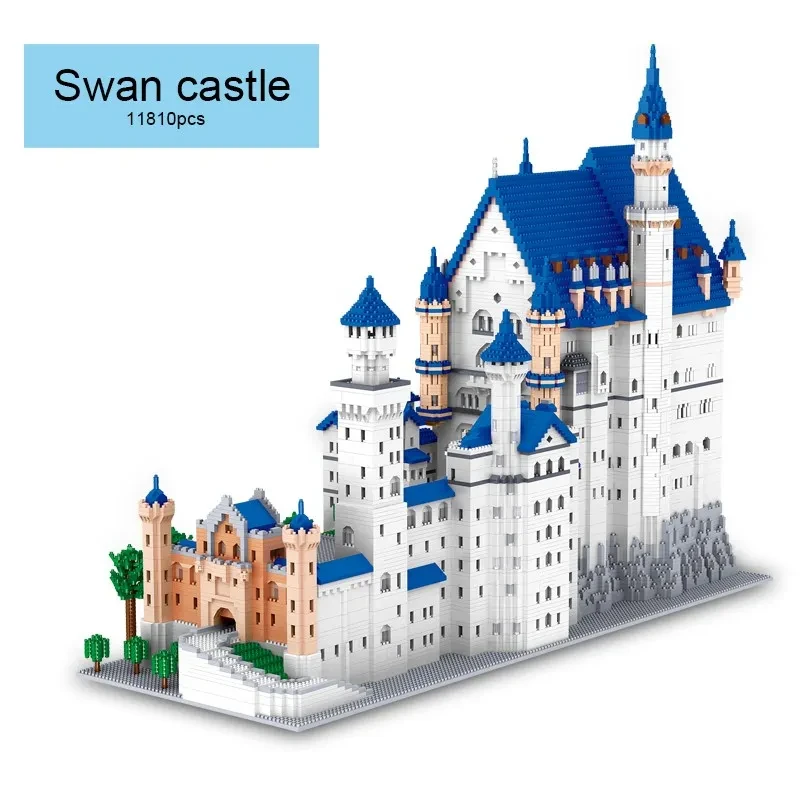 LZ8020 Miniature Diamond Particles New Swan Building Block Toys