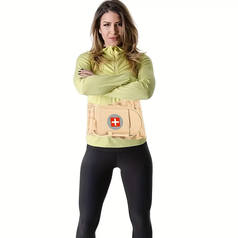 Inflatable Waist Belt Lumbar Traction Belt Lumbar Fixation Belt Lumbar Disc Herniation Traction Waist Belt Universal Waist Support Sports