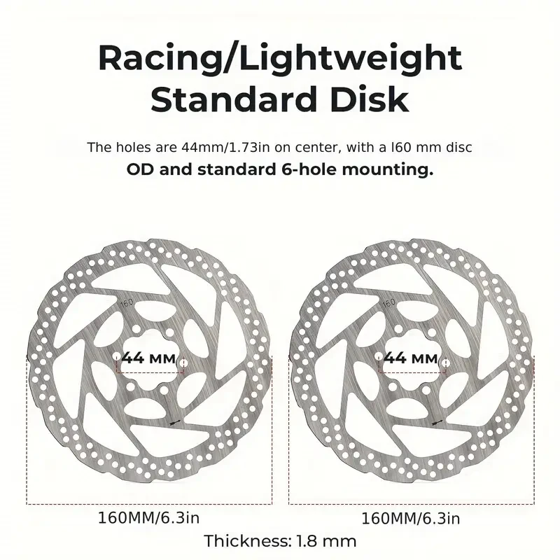 High-Performance Hydraulic Disc Brake Kit with 160mm Rotors for Front and Rear Wheels