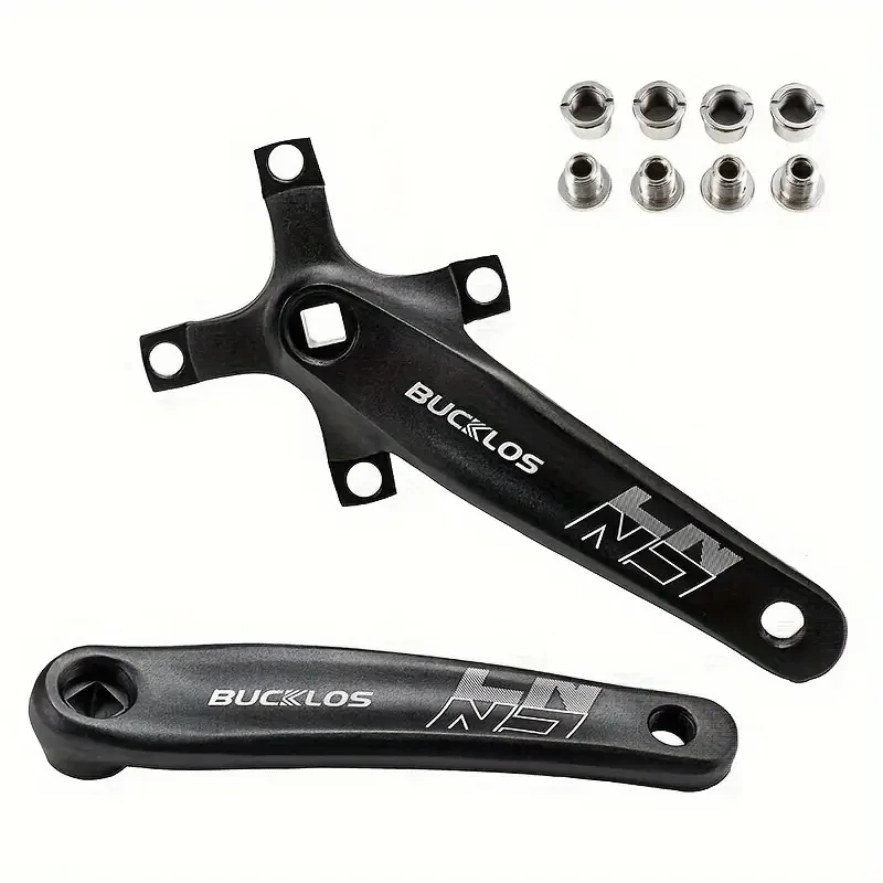 BUCKLOS 104BCD Ultralight Aluminum Alloy Crankset, 170mm Square Hole