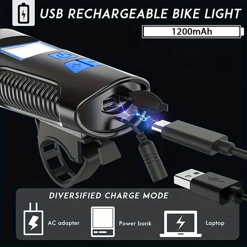 LED Bicycle Lights Rechargeable LED Bike Front/Head Light