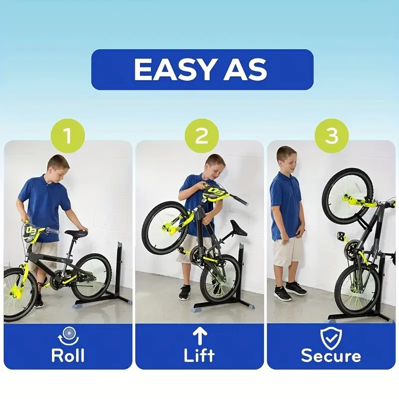 Bicycle Stand Vertical Storage Rack, Portable And Stationary Space
