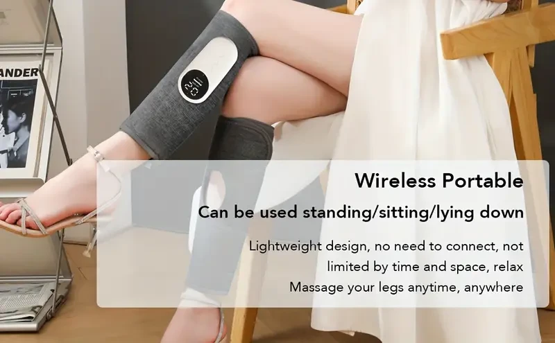 1pc Vibrating Air Pressure Leg Massager with Heating Function