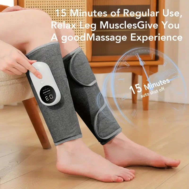 1pc Vibrating Air Pressure Leg Massager with Heating Function