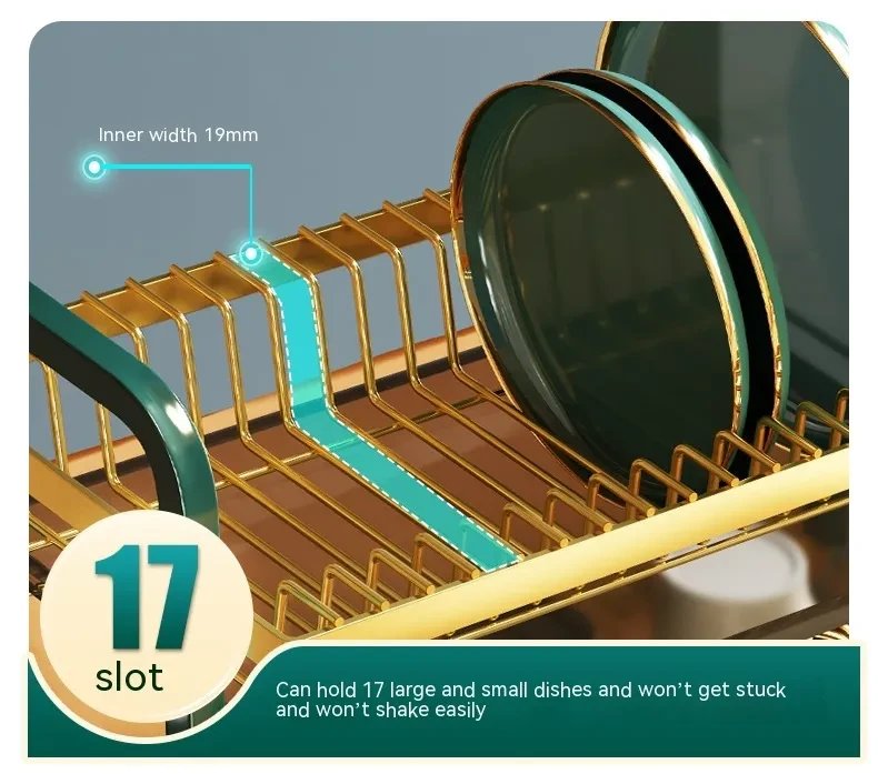 Kitchen Dish Rack Draining Rack Bowl