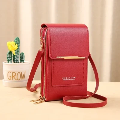 Anti-Theft Leather Bag Multifunctional Key Zipper Coin Purse