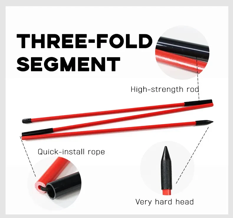 Factory Direct Sales Three-fold Directional Stick 2 Pack Golf Pointer Swing Practice Aid