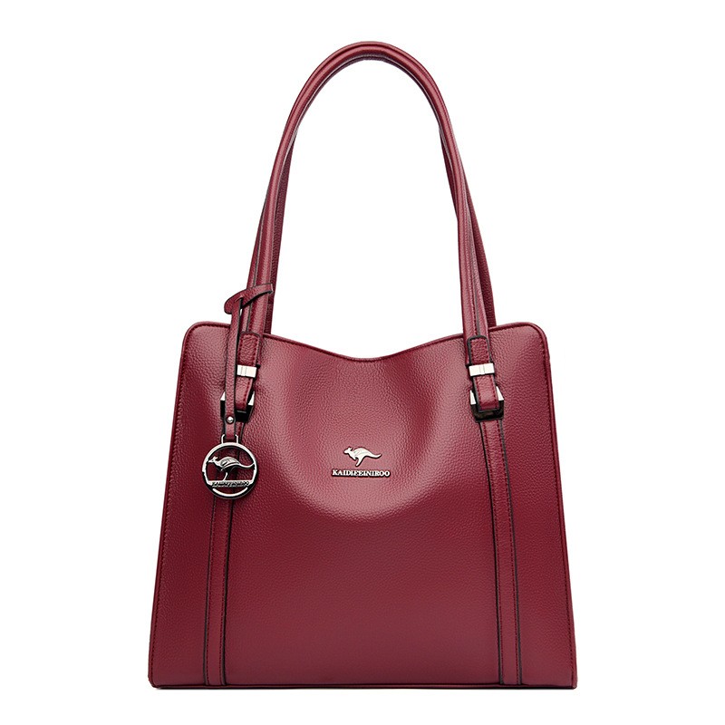 Kangaroo Leather Large Capacity Fashion Soft Leather Shoulder Bag