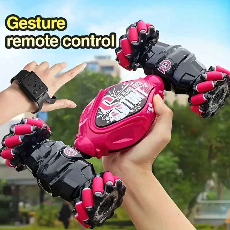 TurboDrift 4WD Gesture Controlled RC Car Dual-Side Rotating Off-Road Vehicle with LED Lights & Music