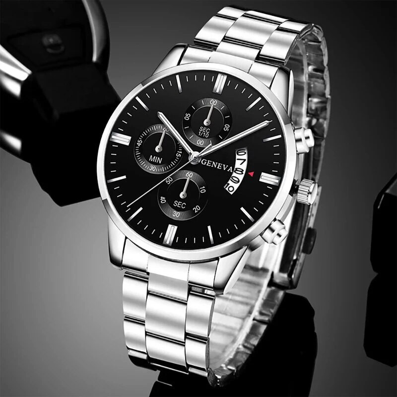 Fashion Mens Stainless Steel Quartz Watch