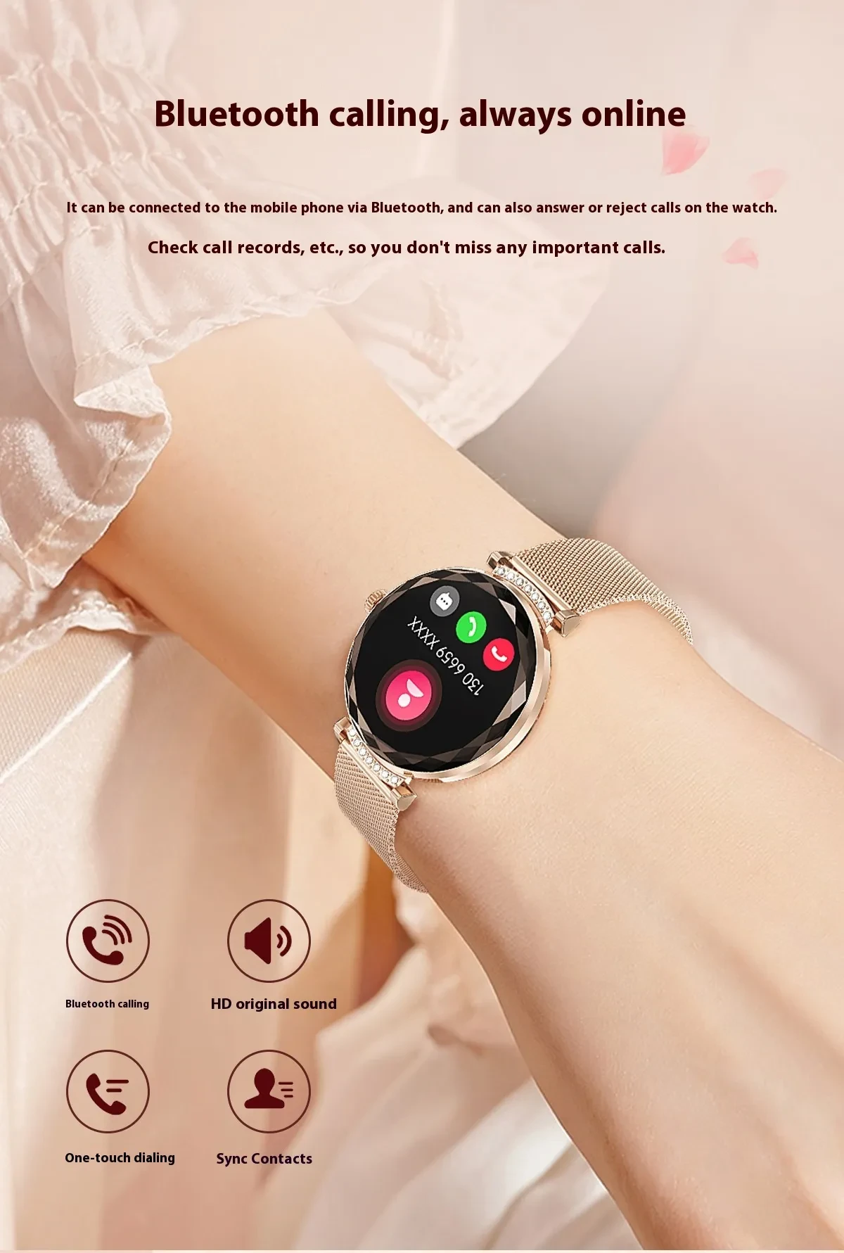 NX7Pro Women's Smart Watch 119-inch Screen Bluetooth Calling