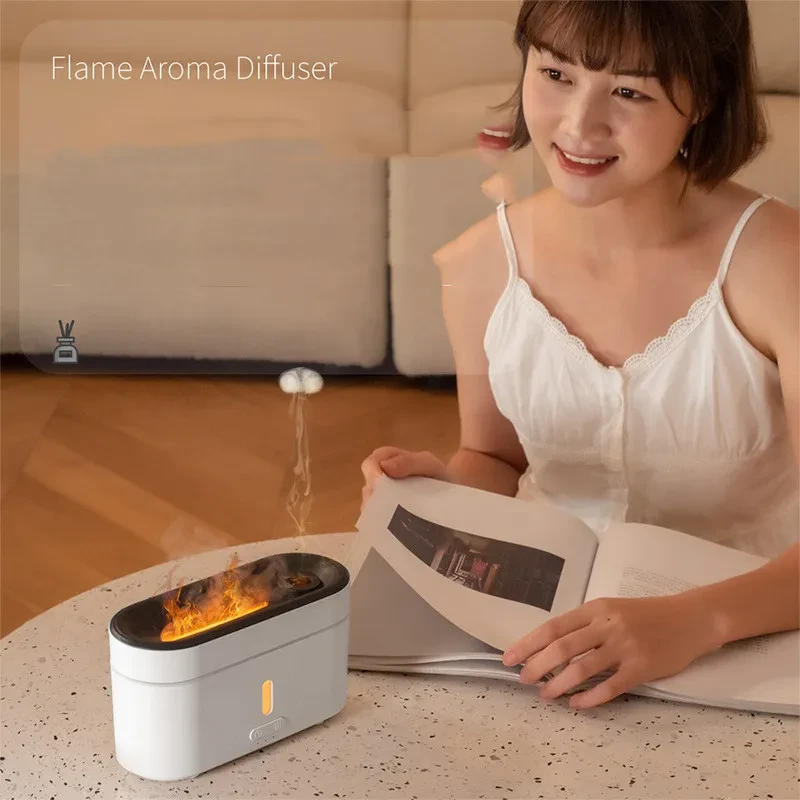 Flame Lamp Humidifier Aromatherapy Machine Household