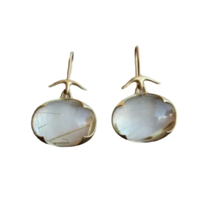 Women's Simple Fashion Personality Oval Stud Earrings