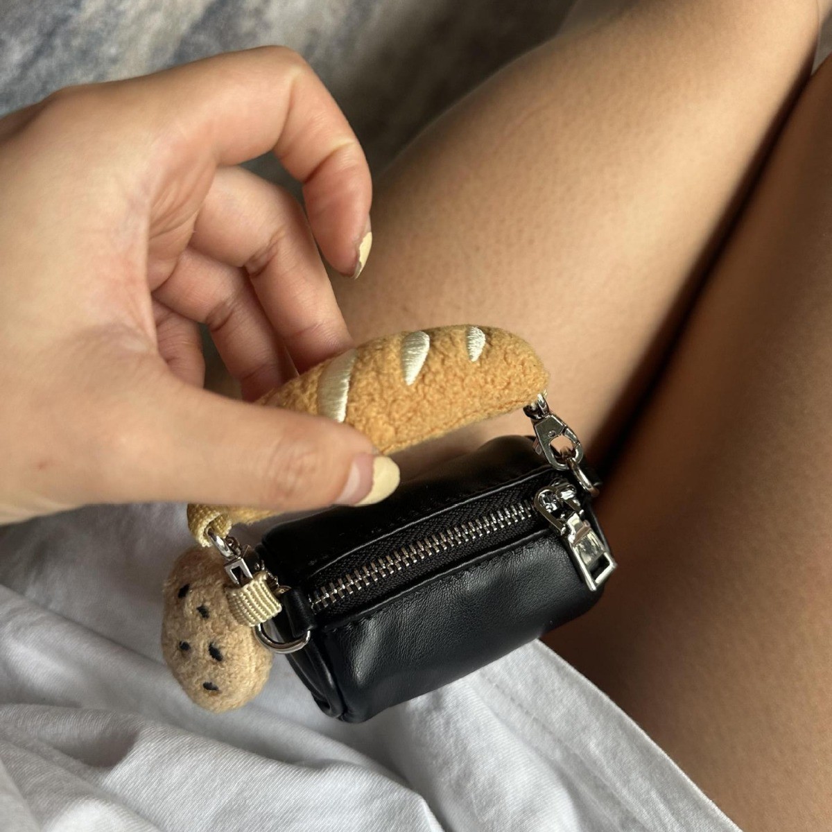 Hot Dog Decoration Mini All-match Shoulder Crossbody Coin Purse