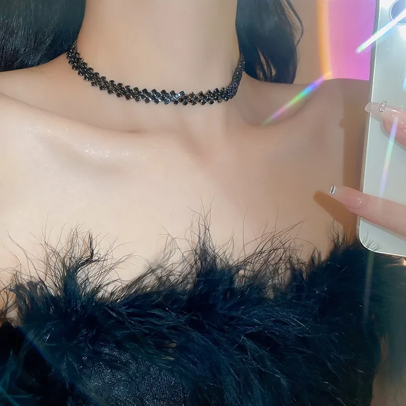 Full Diamond Stitching Necklace Fashion Special-interest