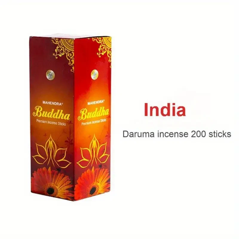 200pcs Imported Indian Dharma Incense Sticks - Bamboo, Multiple Fragrances Available, Ideal for Home Decor and Relaxation