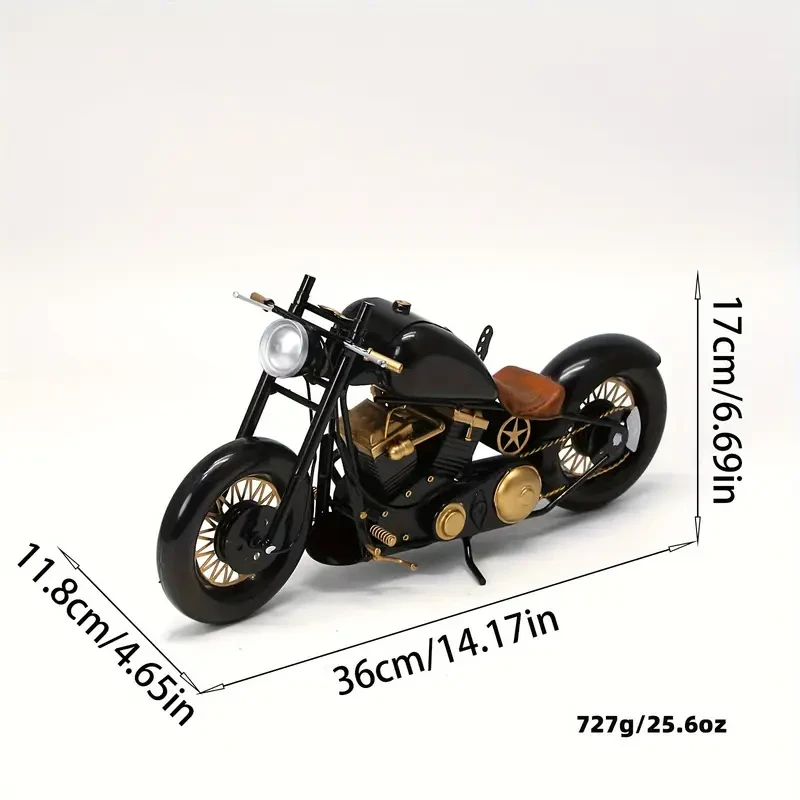 1pc Vintage Style Handcrafted Iron Motorcycle Model