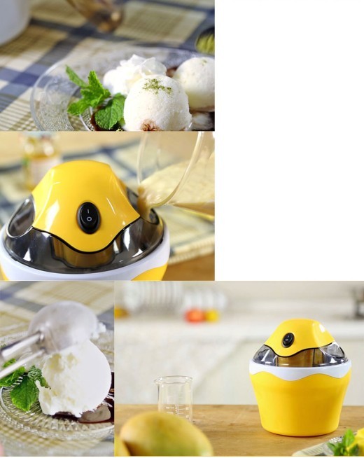Home-made ice cream machine mini