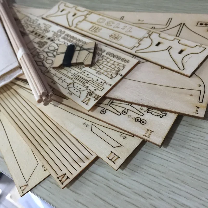 Harvey Sailing Ship Assembled Model Wooden Western Ancient Ship Model Kit DIY Popular Science Equipment Great Nautical Era