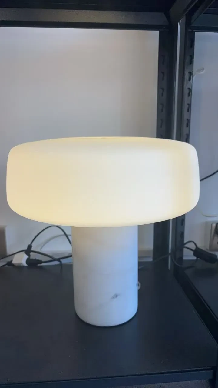 Texture Marble Bedside Table Lamp